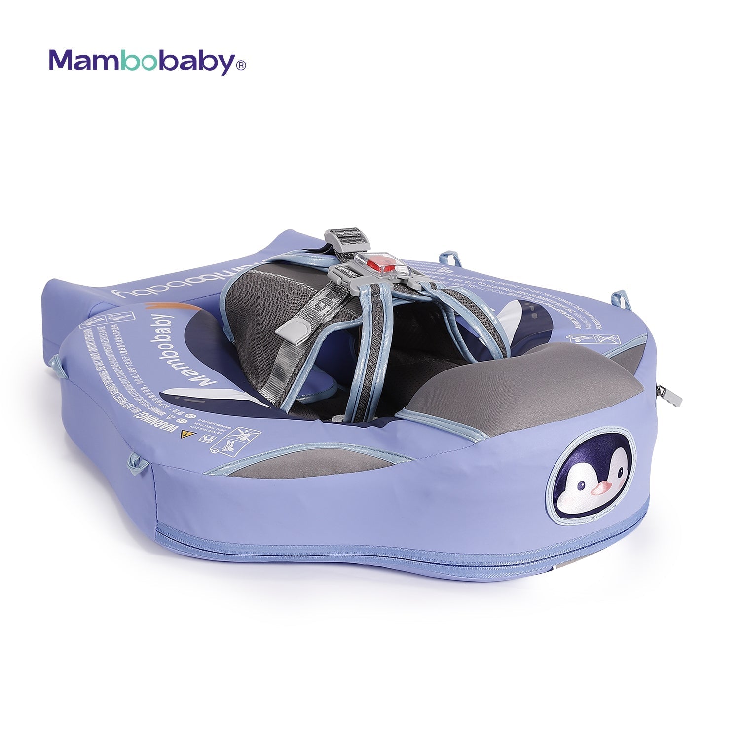 Bouée bébé Mambobaby™ Pingouin Air-Free pour nourrissons de 3 à 24 mois. Le cadeau de naissance sécurisé idéal pour les familles en France.