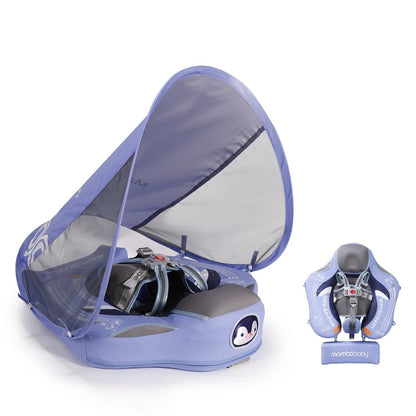 Bouée bébé Mambobaby™ Pingouin Air-Free pour nourrissons de 3 à 24 mois. Le cadeau de naissance sécurisé idéal pour les familles en France.