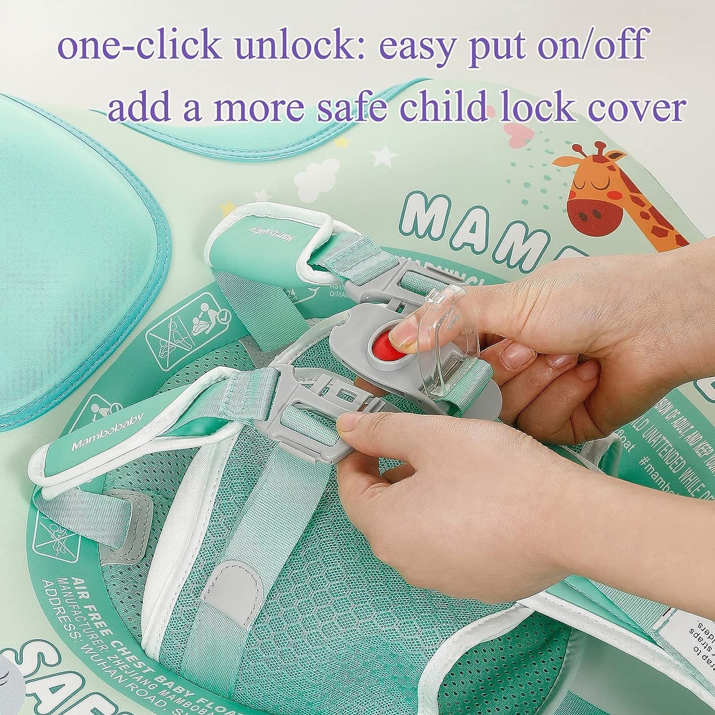 Bouton de verrouillage sécurisé Mambobaby™ Animal Series