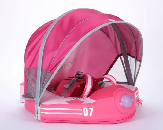 Mambobaby™ Bouée Avion Explorer Rose Air-Free Flotteur Natation Bébé 3-48 mois