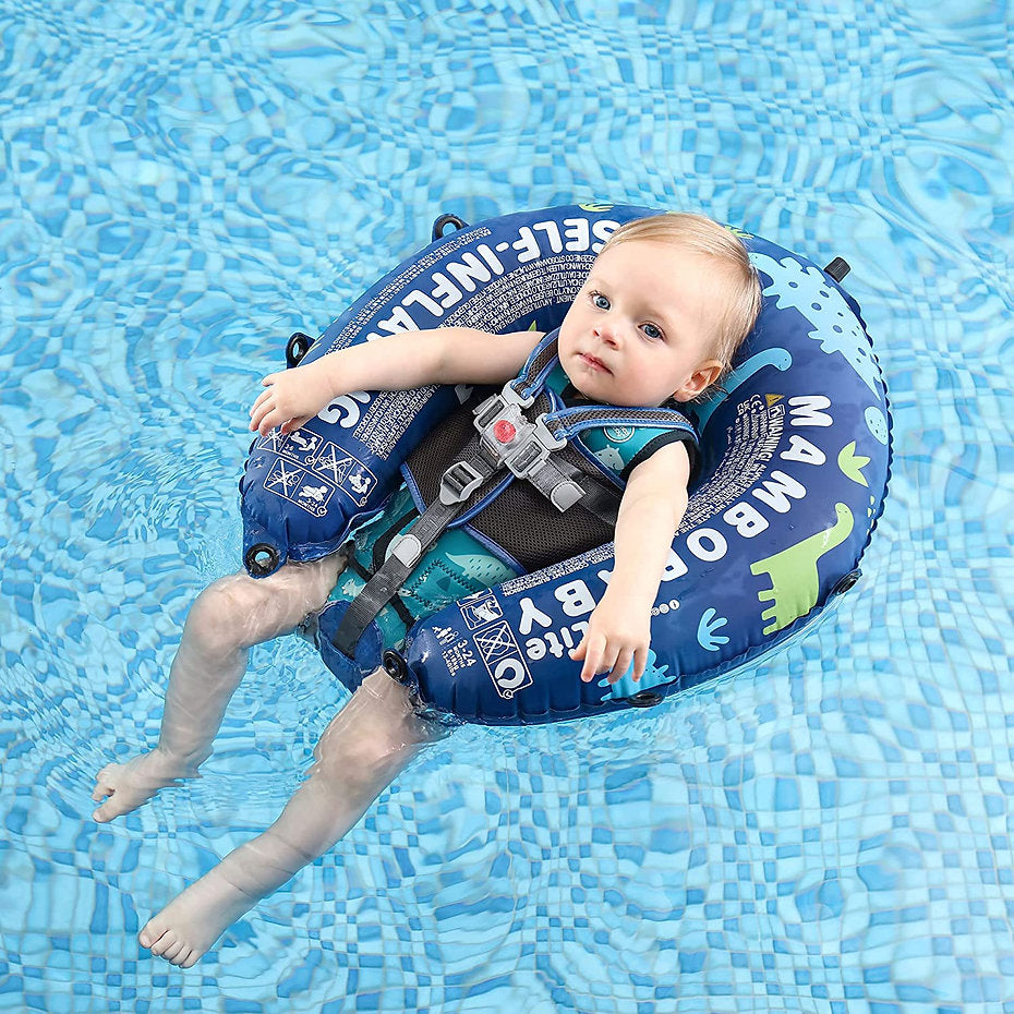 Mambobaby™ Bébé dans la Piscine avec Bouée Pliable Natation