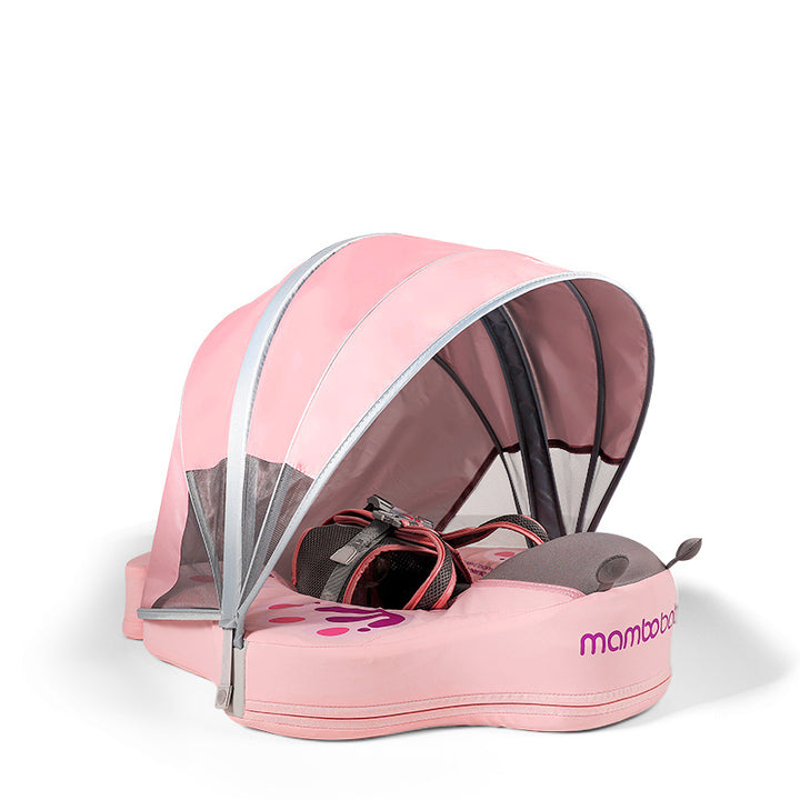 Bouée abeille Mambobaby™ originale rose - La meilleure bouée bébé non gonflable et sans air 