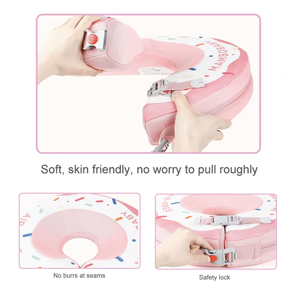 Mambobaby™ Bouée de Cou Spa Bébé Donut bouée de cou facile à installer pour une séance de spa bébé à domicile.