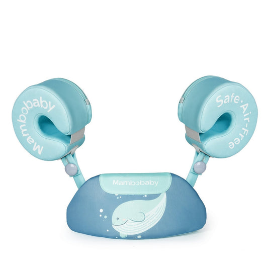 Mambobaby™ Brassards Évolutifs bleus pour enfant de 3 à 8 ans, solution de natation sans air sécurisée pour la piscine.