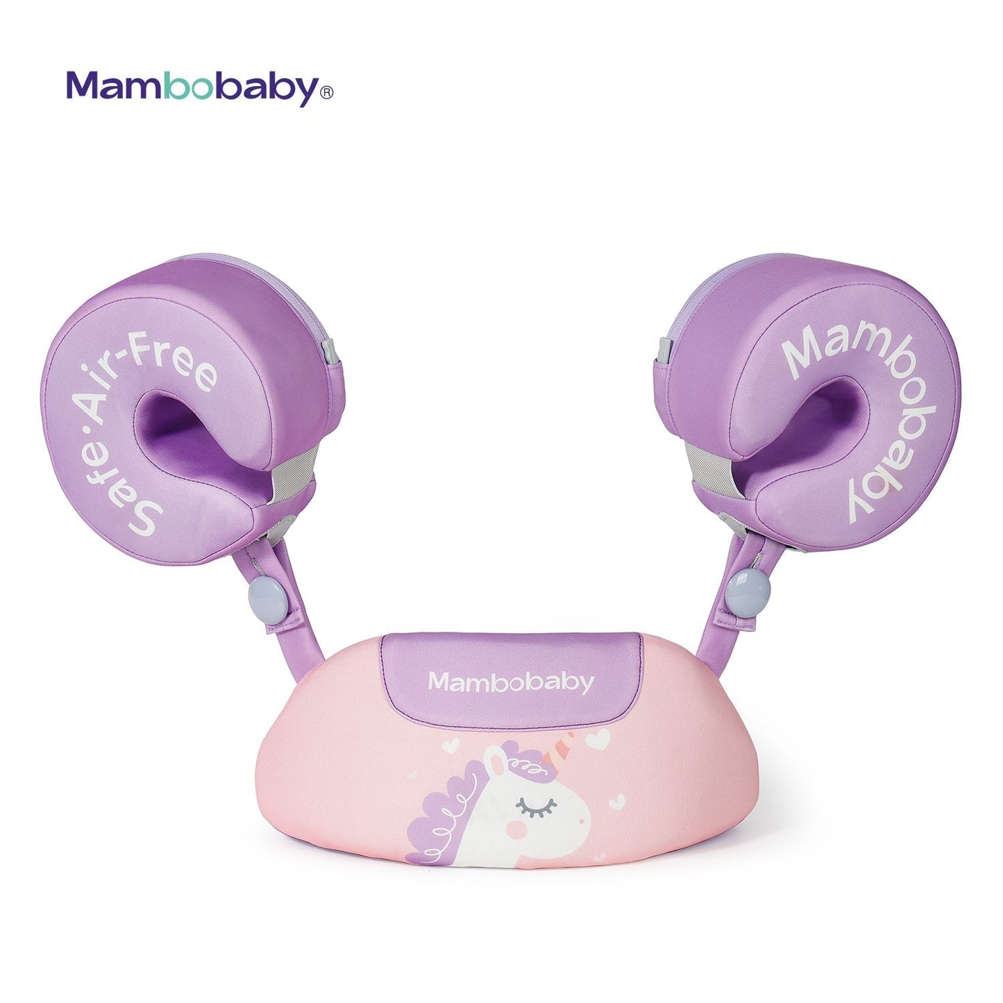 Mambobaby™ Brassards Évolutifs roses pour petite fille, protection aquatique sans gonflage et totalement increvable.