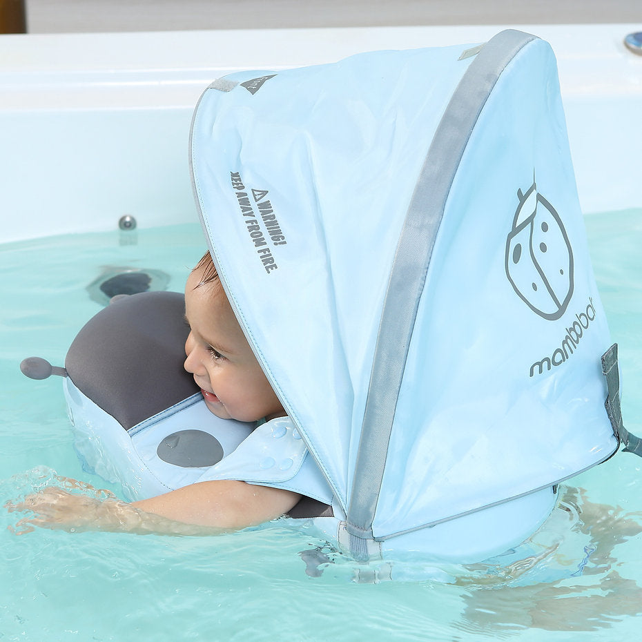 Mambobaby™ Coccinelle ombrelle amovible avec protection solaire UPF 50 plus certifiée.