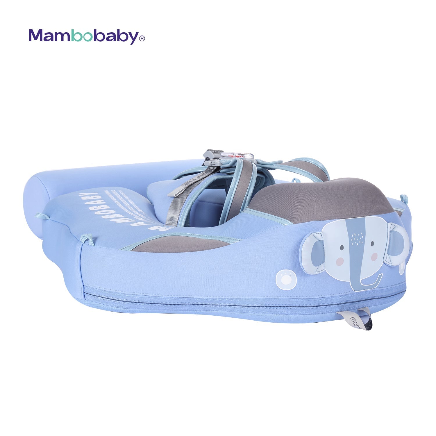 Mambobaby™ Éléphant bouée bébé sans gonflage design éléphant pour piscine et éveil aquatique.