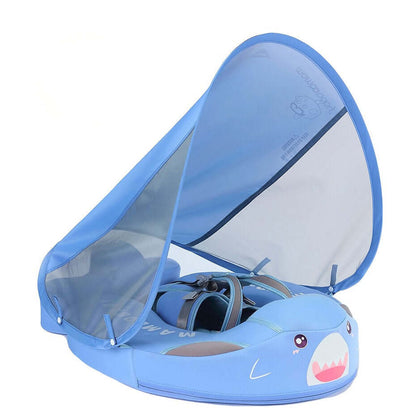 Bouée bébé Mambobaby™ originale en forme de paon bleu ludique, idéale pour les piscines de la France. Modèle non gonflable et sans air, adapté aux bébés de 3 à 24 mois.
