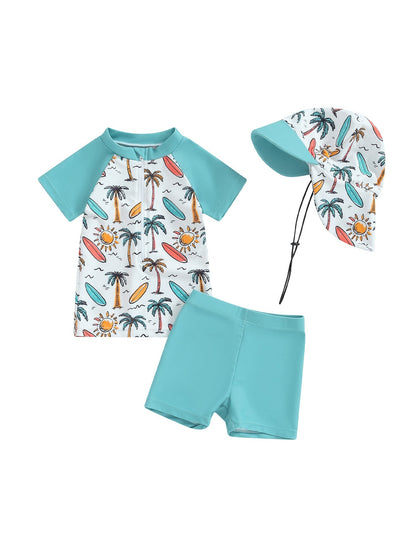 Mambobaby™ Ensemble de Bain Bleu Ciel Séchage Rapide Bébé