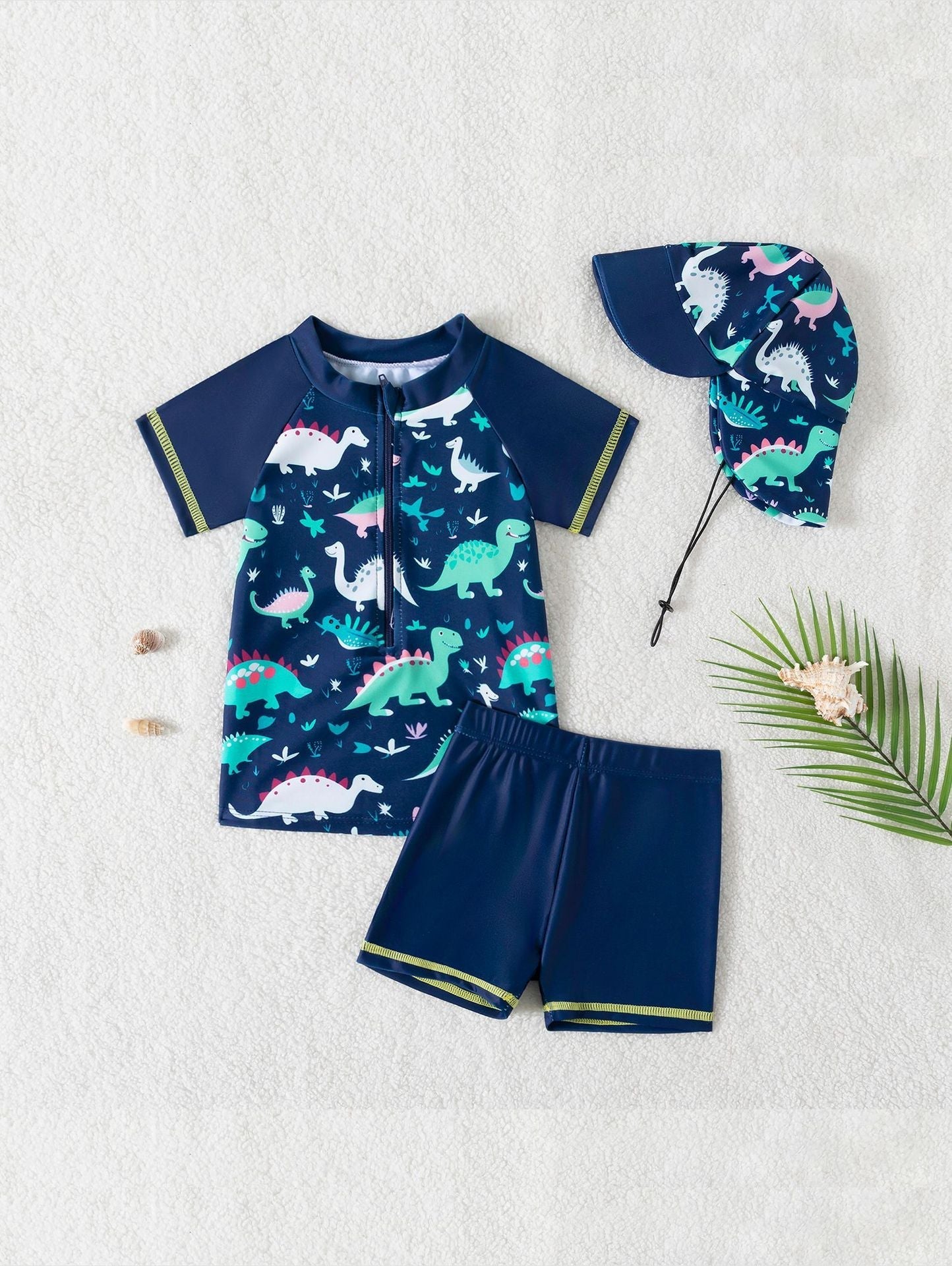 Mambobaby™ Ensemble Maillot de Bain Denim 3 Pièces Natation Bébé