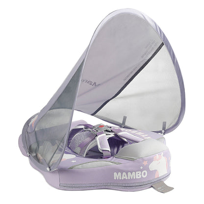 Mambobaby™ Bouée Licorne Mauve Air-Free Flotteur Natation Bébé 3-24 mois