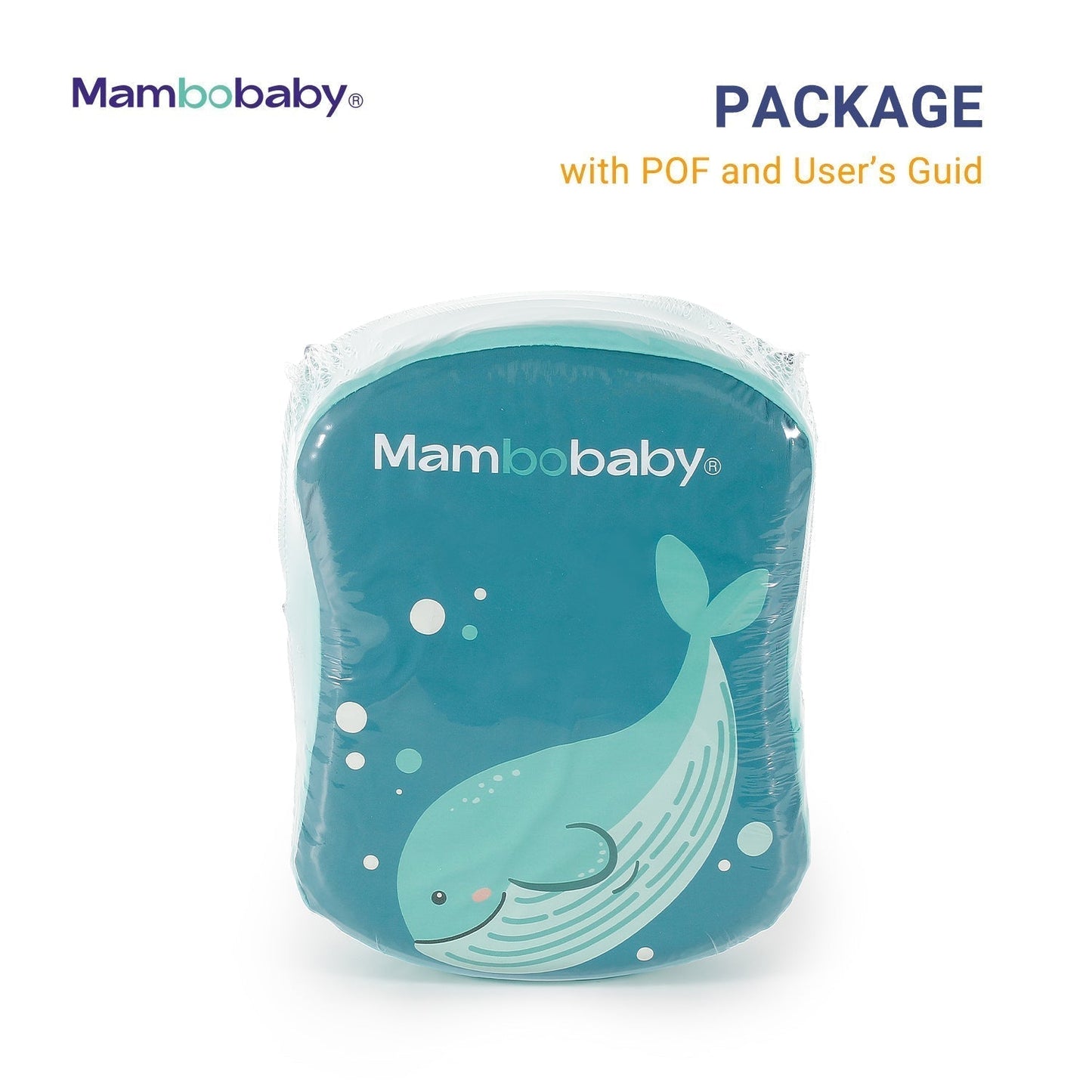 Mambobaby™ Back Float contenu du pack officiel avec sangle de poitrine intégrée.