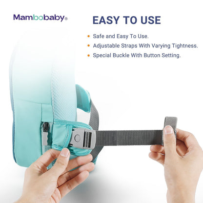 Mambobaby™ Back Float simple à installer et rapide à ajuster pour les parents actifs.
