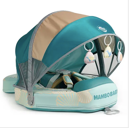 Bouée bébé auto-gonflable Mambobaby™ Seashell pour piscine et voyage