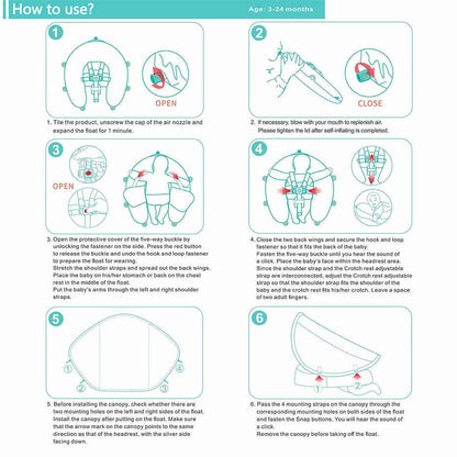Mambobaby™ Utilisation Facile Bouée Sans Gonflage Bébé